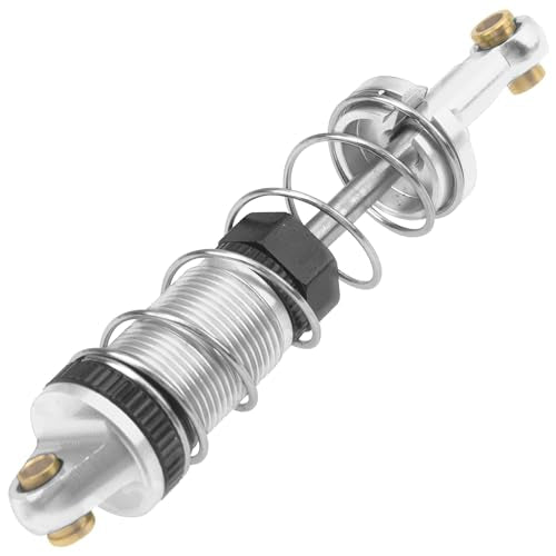 4Pack ShareGoo RC Car Shock Absorbers Metal Shocks Damper Compatible with MJX Hyper Go 16207 16208 16209 16210 H16BM H16GT H16DR 1/16 RC Car Upgrades Part (Silver) - color: Silver