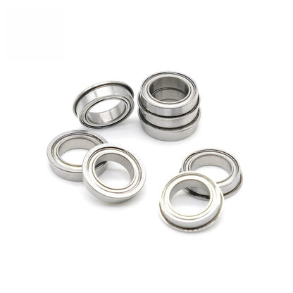 F6700ZZ Flange Bearing 10x15x4 mm (10 PCS) Double Shielded Deep Groove Flanged F6700 Z ZZ Ball Bearings F6700Z - size: F6700ZZ 10x15x4 mm