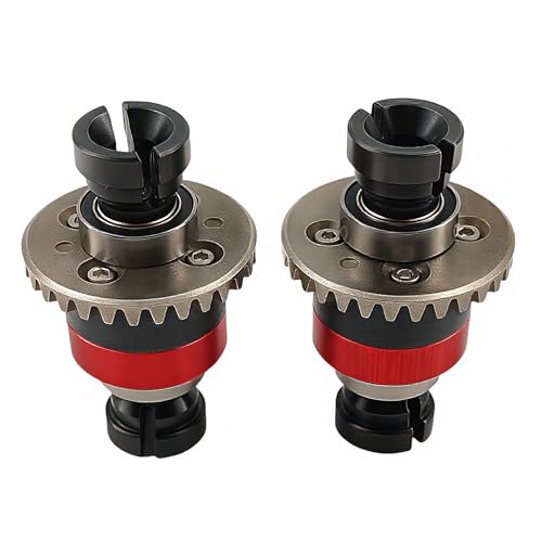 2PCS 30T 0.8Mod Differential Set for ARRMA Granite Typhon Mojave GROM (Red) | Metal,Front,Rear,1/18,1/14,ARA311177 ARA311177V2,Pre-Assembled,High Strength,Wear Resistant,Precision Fit - color: Red