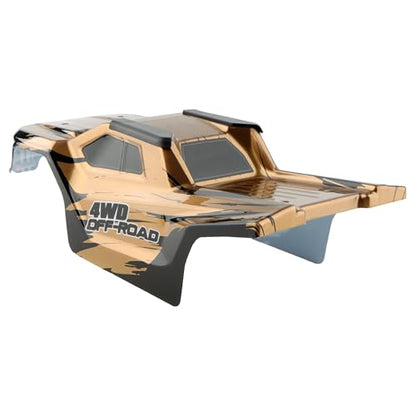 H14BM RC Car Car Shell Body Shell Cover 1430D2 Accessories Spare Parts for 1/14 Scale H14BM 14210 JC14EP HP141 HP141S 1:14 Brushless RC Trucks Vehicle (Gold) - color: Gold