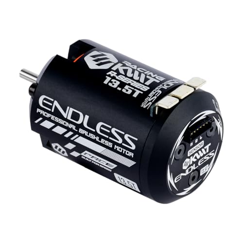 KWTRC Endless Brushless Motor, High-Torque & High-Efficiency RC Motor, Heat-Resistant, Lightweight Design, Compatible with 1/10 On-Road/Off-Road RC Race Cars (13.5T) - style: 13.5T