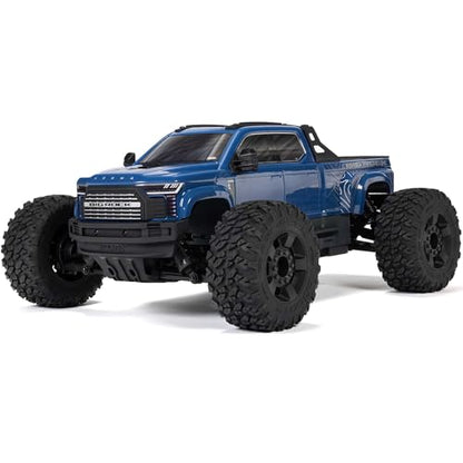 ARRMA RC Truck 1/10 Big Rock 4X4 223S BLX BRUSHLESS Street Truck RTR (Batteries and Charger Not Included) with DSC, (Blue), ARA4312V4T3 - color: Blue