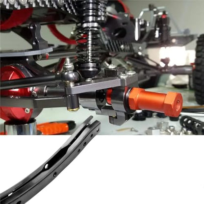 Rc Parts Compatible with Axial for Scx10 90027 for Scx10 II 90046 90047 RC Car Crawler Truck Vehicle Model 2Pcs Set Steel for Chassis Frame Rails