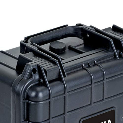 MEIJIA Portable All Weather Waterproof Camera Case With Foam,Fit Use of Drones,Camera,Equipments,Elegant Black,10.62 x9.68x6.87inches - color: Black, size: 10.62 x 9.68 x 6.87 inches