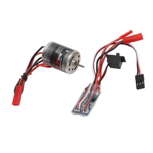 Brushed Motor, High Efficiency Design, RC Brushed Motor 31T 30A for 1/16 1/18 Scale RC Cars, RC Enthusiasts and Hobbyists