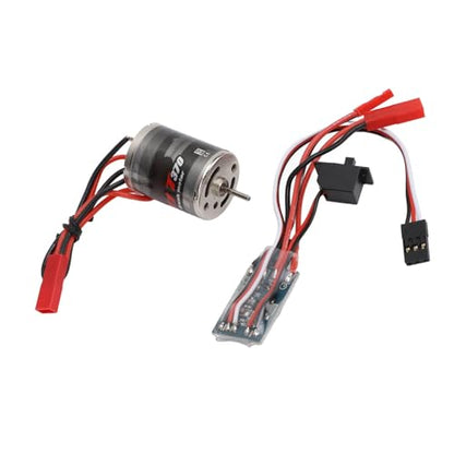 Brushed Motor, High Efficiency Design, RC Brushed Motor 31T 30A for 1/16 1/18 Scale RC Cars, RC Enthusiasts and Hobbyists