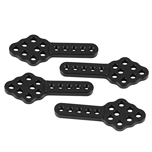 Rear Shock Mount, 51mm Adjustable 2 Colors RC Car Shock Mounts, for RC Car Replacement for 1/10 RC Crawler Repair(Black)