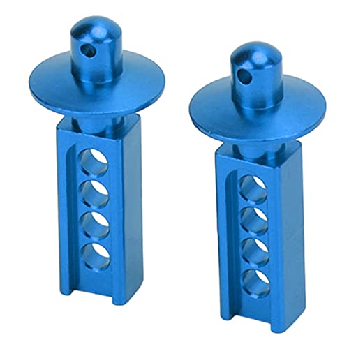 RC Parts, Lightweight Aluminum Alloy Body Post with Adjustable Height for Mini EREVO Mini Slash 1/16, 2 Pcs Set (Blue) - color: Blue