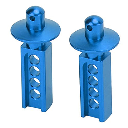 RC Parts, Lightweight Aluminum Alloy Body Post with Adjustable Height for Mini EREVO Mini Slash 1/16, 2 Pcs Set (Blue) - color: Blue