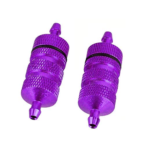 RC Aluminum Nitro Fuel Filter & Aluminum Capped Air Filter Sponge Cover 04104 Upgrade Parts