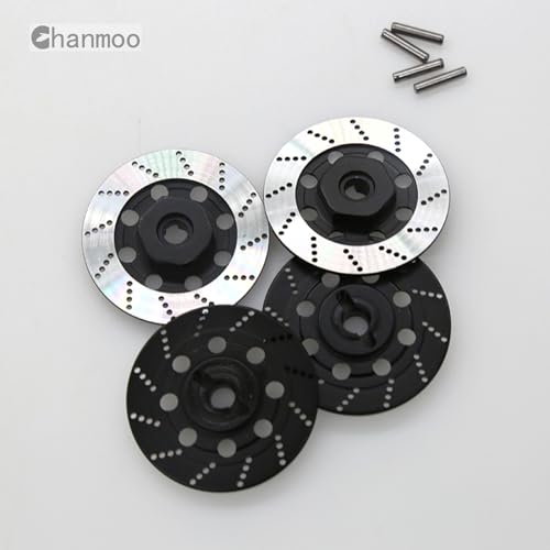 1/10 RC Aluminum Alloy 12mm Hex Drift Wheels Rim Tires Hub Brake Disc Compatible with 1/10 RC On Road Rally Touring Racing Street Car Traxxas Tamiya HSP HPI Redcat Racing 4PCS (Sky-Blue) - color: Sky-blue