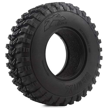 INJORA RC Tires 1.9inch 4Pcs RC Rubber Tyre Set Wheel Tires for 1:10 RC Crawler Axial SCX10 SCX10 III AXI03007 D90 TF2 MST Tamiya - size: 105mm