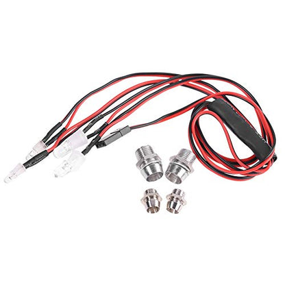 DIY 4 LED Headlight Taillight Light Kit for RC Car Truck RC Accessories Cup Shaped Model Car Lights with Remote Controller