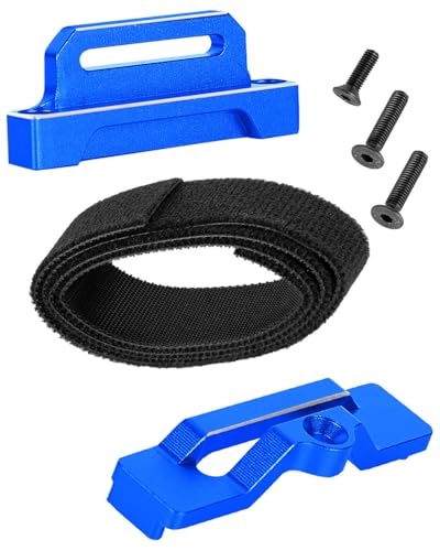 RC Upgrades Part Aluminium Alloy Battery Mount Plate Tray Battery Holder Mount for 1/10 Slash 2WD/Slash 2WD VXL/F0rd F-15O Raptor 2WD,Tall Battery Holder Mount Hold Down,Navy Blue(#5827) - color: Navy Blue- (Upgrades Part)