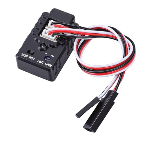 Eujgoov RC Gyroscope Module, 2 Axis ABS Vibration Sensor Drift Stability Controller with Sensitivity Adjustment, for RC Cars Boats FUTABA JR FS