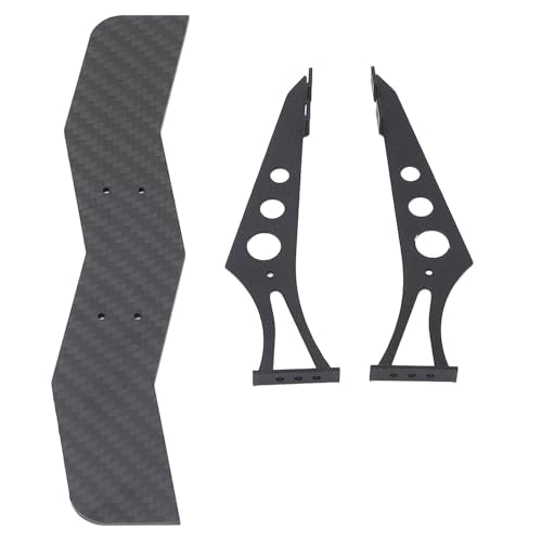 Carbon Fiber RC Car Tail Wing, Universal Rear Spoiler for 1/10 Scale RC Cars, Lightweight High - Strength Wing with Brackets for TT02 XV01 PTG2 Drift Racing