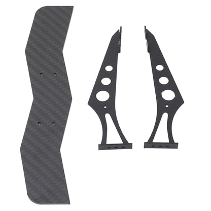 Carbon Fiber RC Car Tail Wing, Universal Rear Spoiler for 1/10 Scale RC Cars, Lightweight High - Strength Wing with Brackets for TT02 XV01 PTG2 Drift Racing