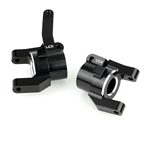 LCX Racing 1/6 RC Crawler Car CNC Aluminum AR90 Front Axle Steering Knuckle Carriers L/R C Hubs for Axial SCX6 AXI05000, Upgrades Parts Accessories