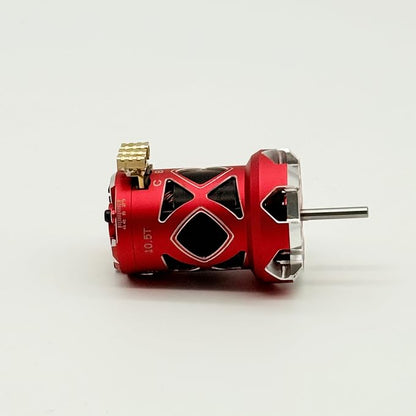 Furitek NANODRIVE 380 – 10.5T Sensored Brushless Motor for 1/10 Drift Cars - Remote Control Car, RC Car Electronics, 1/10 Drift Upgrades (Red) - color: Red