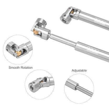 daitoku RC Drive Shaft 94-125mm & 117-168mm for SCX10 TRX4 1/10 RC Crawler Car Driveshaft Upgrade Parts Replacement (2PCS)