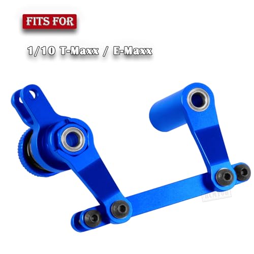 RC Steering Bellcranks Servo Saver Upgrades Part for 1/10 T-Maxx/E-Maxx,Aluminum Steering Bellcranks Servo Saver Hops up,#4945,Navy Blue - color: Navy Blue - (Parts)