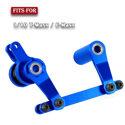 RC Steering Bellcranks Servo Saver Upgrades Part for 1/10 T-Maxx/E-Maxx,Aluminum Steering Bellcranks Servo Saver Hops up,#4945,Navy Blue - color: Navy Blue - (Parts)