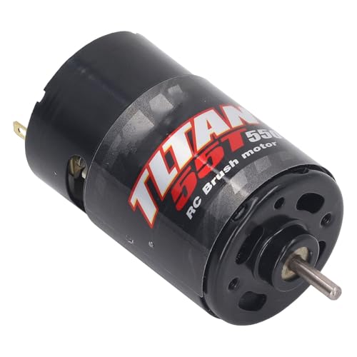 550 55T RC Brushed Motor,High Speed Brushed Motor with 1/3 Reduction Gear Box for 1/14 1/10 RC Crawler Car Truck