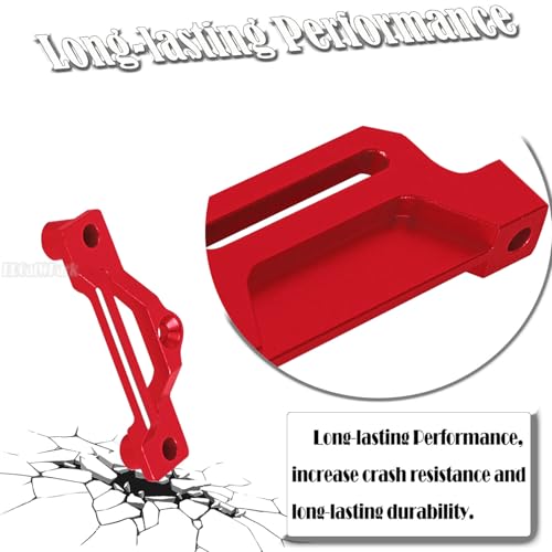 RC Alloy Battery Plate Upgrades Part for 1/10 Slash BL-2s/Drag Slash chev rolet C10/F0rd Mustang,BRCatWPark Battery Mount Plate Tray Battery Holder Mount Battery Hold-Down,(Replace #5827),Red - color: Red - (Upgrades)