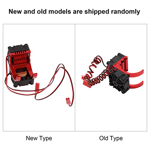 Sonew RC Motor Heatsink Cooling Fan Combo with Dual Fans and Aluminum Alloy for 550 3650 3660 3670 3674 Motors 36mm Diameter Red (Red) - color: Red
