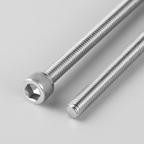 180pcs M3 x 30mm Hex Socket Head Cap Screws Bolts, 304 Stainless Steel 18-8, Allen Socket Drive,Bright Finish, Full Threads,with Hex Spanner - size: M3 x 30mm