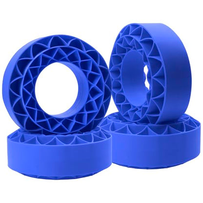 4Pack ShareGoo Silicone Rubber 1.9 RC Crawler Tire Foam Insert 108x42mm Compatible with Axial SCX10 90046 Traxxas TRX4 Redcat Gen7 Gen8 1/10 RC Crawler 1.9" Wheel Tires (Blue) - color: Blue