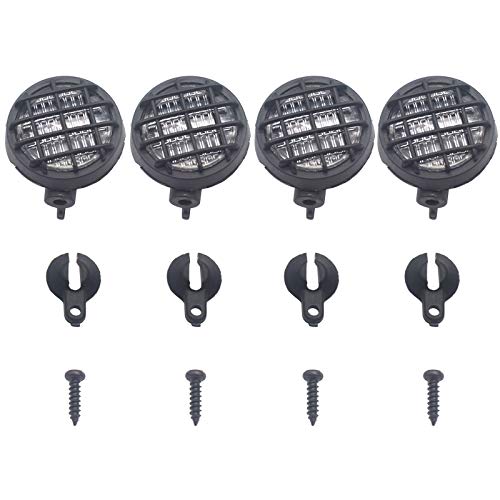 16LEDs RC Crawler Car LED Light Bar Roof Lamp Simulation Spotlight Kit 5-8.4V & RC Car 4 White LED Light Headlights with Light Cover Lampshade