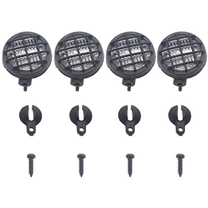 16LEDs RC Crawler Car LED Light Bar Roof Lamp Simulation Spotlight Kit 5-8.4V & RC Car 4 White LED Light Headlights with Light Cover Lampshade