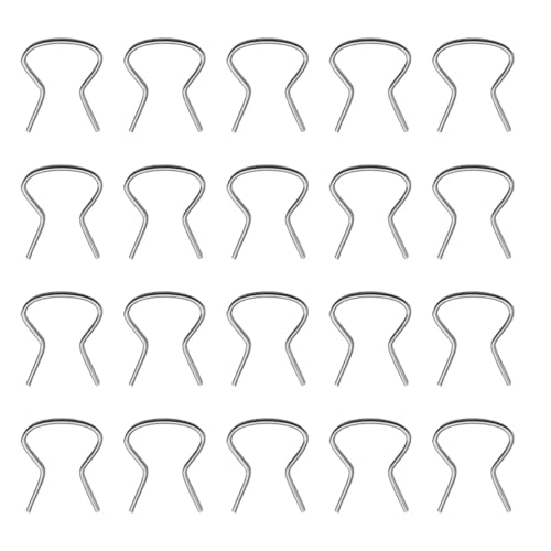 YoRise 76980 Car Window Handle Retainer Clip, Metal Automotive Door Window Handle Crank Fixing Clip Replacement, Vehicle Glass Lifter Handles Repair Assortment for Most Cars(8PCS) - size: 8PCS