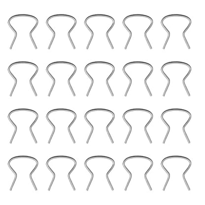 YoRise 76980 Car Window Handle Retainer Clip, Metal Automotive Door Window Handle Crank Fixing Clip Replacement, Vehicle Glass Lifter Handles Repair Assortment for Most Cars(8PCS) - size: 8PCS