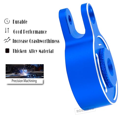 RC Servo Saver Set 25T Upgrades Part for 1/10 Big Rock 3S BLX,Granite/Senton 3S BLX & Mega550,Kraton/Outcast 4S BLX,1/8 Typhon 3S BLX& Mega550,Alloy Fixed Link Steering Servo Saver,Navy Blue - color: Navy Blue-1 Set