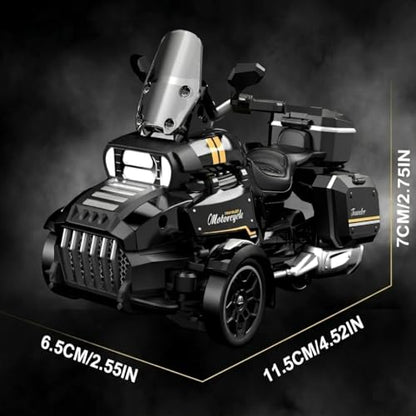 1:43 Scale 3-Wheel Drive RC Drift Car, Full Proportional Steering Servo, High-Speed Drifting, Multifunctional Remote Controller, Optional Knight Rider Figure, Premium Glossy Finish for Adults (BLACK) - color: Black