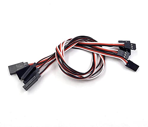 Aliotech 300mm Remote Control Servo Extension Cord Cable Male to Female Servo Extension Lead Wire Cable for RC JR Futaba RC Car or Airplane