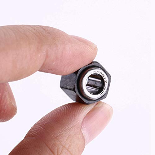 12mm One Way Bearing with Hex Nut – RC Pull Starter Bearing for Nitro Engine Cars, Compatible with HSP Redcat Exceed HPI 1/10 Buggy, Durable Metal Replacement Part