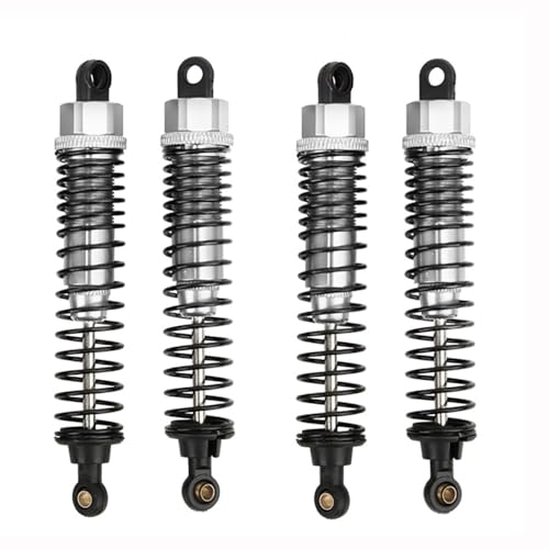New 4pcs 68mm/98mm /108mm Aluminum Shocks Absorbers Damper for HSP HPI 1/10 Scale RC Car On-Road Monster Truck Off Road Buggy(Silver 108mm) - color: Silver 108mm