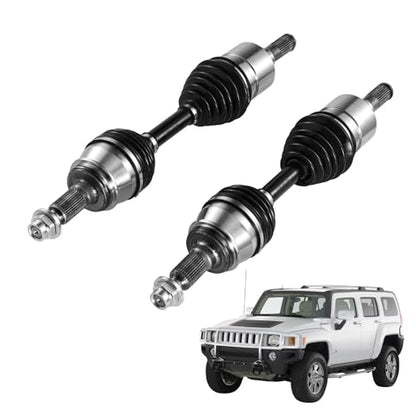 VEVOR CV Axle Shaft Assembly, 2 Pieces Front Left & Right Side (Driver and Passenger Side), Automotive Replacement CV Joint Axles Pair Compatible with 2006-2010 Hummer H3, Alloy Steel & Carbon Steel - size: 2006-2010 Hummer H3, style: Front Driver and Pas