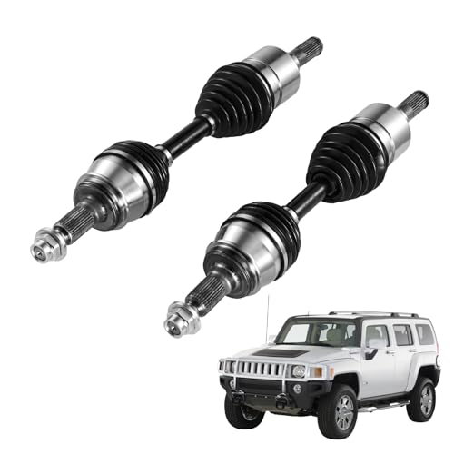VEVOR CV Axle Shaft Assembly, 2 Pieces Front Left & Right Side (Driver and Passenger Side), Automotive Replacement CV Joint Axles Pair Compatible with 2006-2010 Hummer H3, Alloy Steel & Carbon Steel - size: 2006-2010 Hummer H3, style: Front Driver and Pas