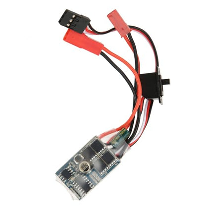 Aramox RC Speed Controller, PCB Brushed ESC 30A 4 to 8V with Forward Reverse Brake, 5.7V 1A UBEC, 28 X 19mm for 1 16 1 18 24 RC Car Boat Hobby Users (with Brake) - size: With brake