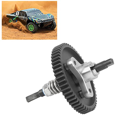 54T Spur Gear Complete Slipper Clutch, Aluminum Steel Differential Assembly for Traxxas Slash 1/10 RC Cars, Easy Install, Stable Performance, Sturdy Upgrade Part (Silver)