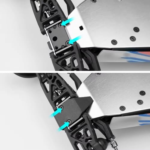 RC Car Accessories Compatible with Mini‑B 2WD 1/16 RC for Buggy Truck Upgrade Parts Accessories Aluminum Alloy Front Pivot Block Set Arm Mount