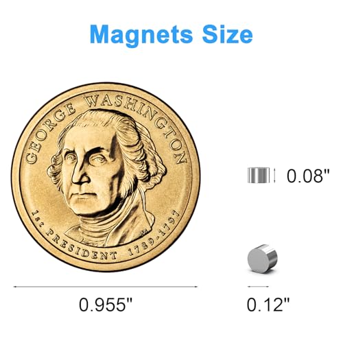 Mini Magnets, 3x2 mm Small Round Magnetic 600 Pack | Rare Earth Neodymium Fridge Magnet for Home Kitchen Office School Hobby Handcraft Woodworking Miniature Model Base, Silver - size: 3x2 mm