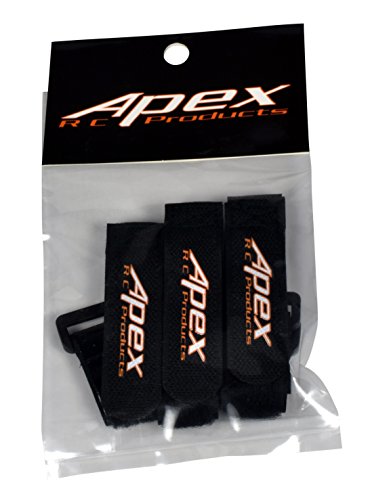 5 Pack 20mm x 200mm HD Rubberized Battery Straps Non-Slip 3030