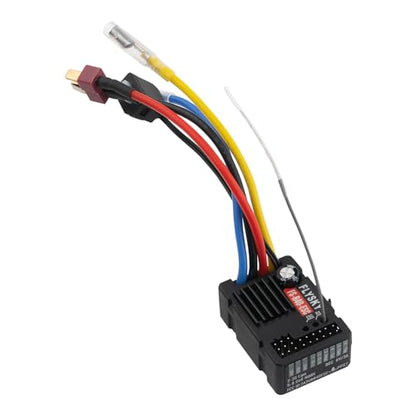 GoolRC Flysky FS-R4D-ESC Receiver, 2 in 1 2.4GHz 4CH Receiver with Speed and LED Control, ANT Protocol PWM Output Compatible with FS-G7P Radio Transmitter for 1/10 RC Crawler On-Road Off-Road Truck
