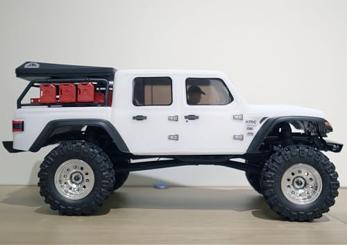RC 1.0 Aluminium Beadlock Wheel and Tire Set for SCX24 1/24 1/18 RC Crawler YK1002 (Silver) - color: Silver