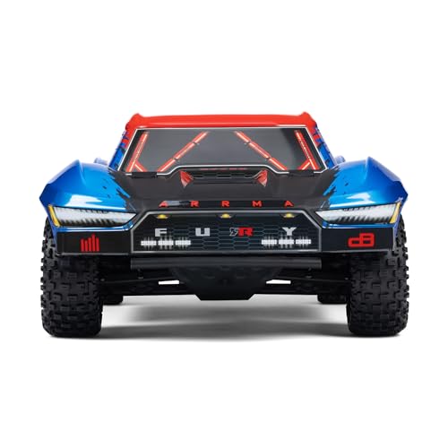 ARRMA RC Truck 1/10 FURY 2wd 223S BLX Brushless Short Course Truck RTR (Battery and Charger Not Included) with DSC, Blue, ARA3521T1 - color: Blue